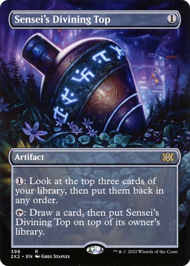 Sensei's Divining Top (2X2-398) - Double Masters 2022 (Borderless) - Premium MTG Single from Wizards of the Coast - Just $10.03! Shop now at Game Crave Tournament Store