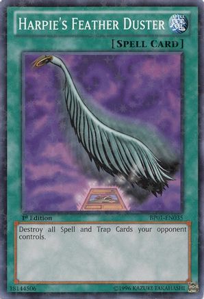 Harpie's Feather Duster (Starfoil) (BP01-EN035) - Battle Pack: Epic Dawn 1st Edition - Premium Yugioh Single from Konami - Just $4.06! Shop now at Game Crave Tournament Store