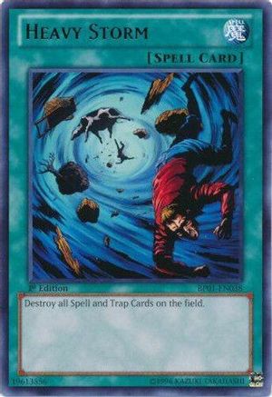 Heavy Storm (Starfoil) (BP01-EN038) - Battle Pack: Epic Dawn 1st Edition - Premium Yugioh Single from Konami - Just $4.70! Shop now at Game Crave Tournament Store