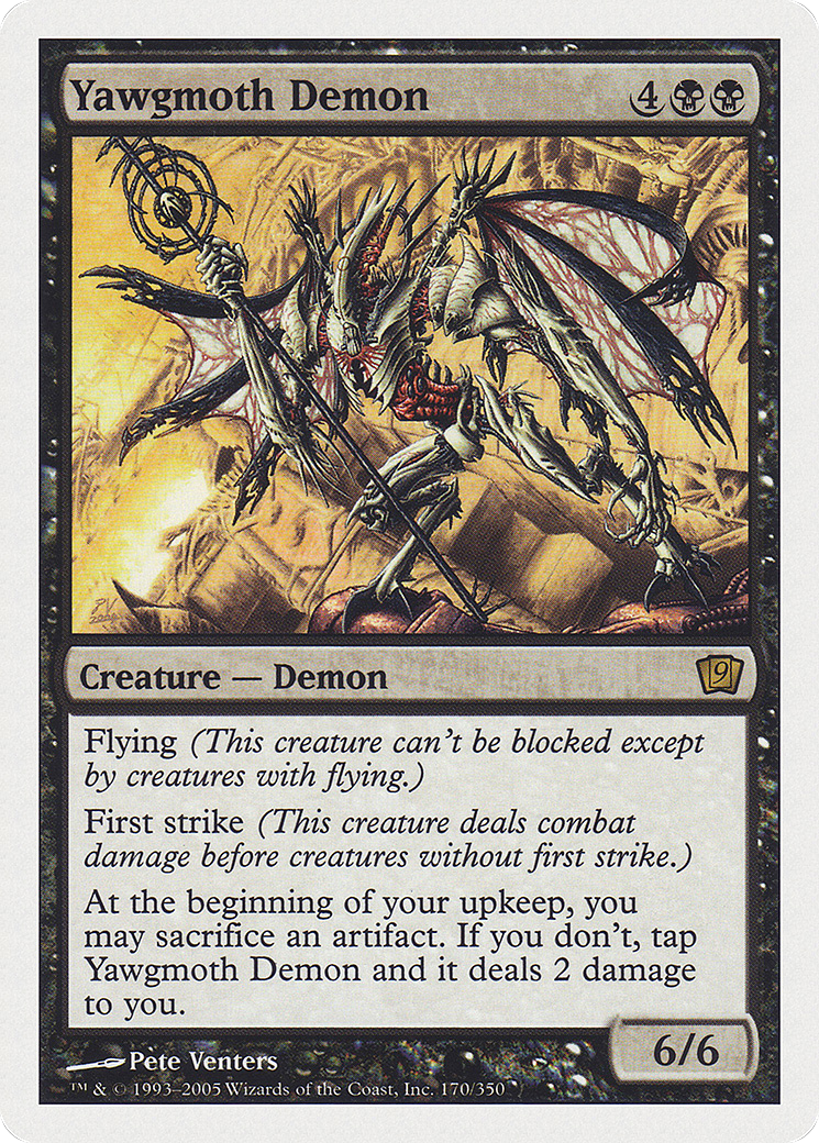 Yawgmoth Demon (9ED-170) - Ninth Edition - Premium MTG Single from Wizards of the Coast - Just $0.31! Shop now at Game Crave Tournament Store