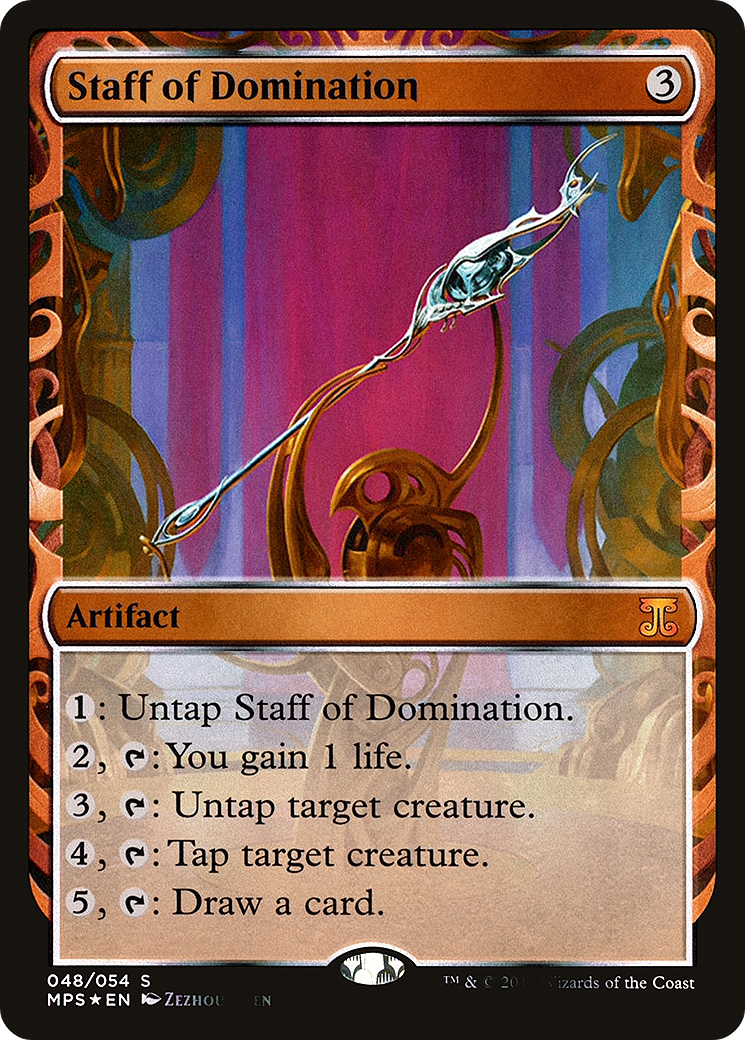 Staff of Domination (MPS-048) - Kaladesh Inventions Foil - Premium MTG Single from Wizards of the Coast - Just $20.56! Shop now at Game Crave Tournament Store