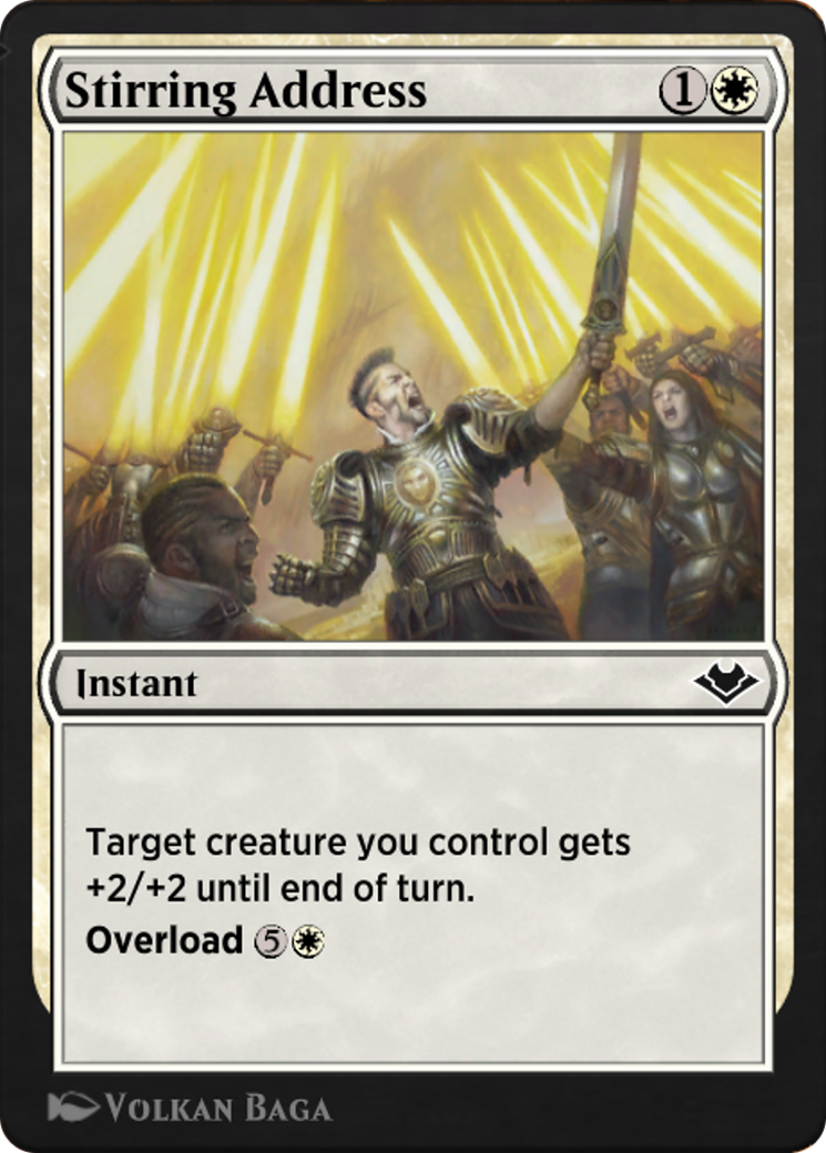 Stirring Address (J21-145) - Jumpstart: Historic Horizons - Premium MTG Single from Wizards of the Coast - Just $0! Shop now at Game Crave Tournament Store