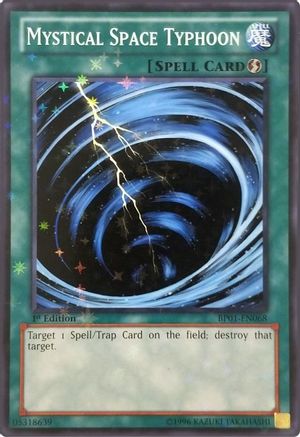 Mystical Space Typhoon (Starfoil) (BP01-EN068) - Battle Pack: Epic Dawn Unlimited - Premium Yugioh Single from Konami - Just $1.49! Shop now at Game Crave Tournament Store
