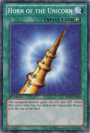 Horn of the Unicorn (Starfoil) (BP01-EN069) - Battle Pack: Epic Dawn 1st Edition - Premium Yugioh Single from Konami - Just $0.26! Shop now at Game Crave Tournament Store