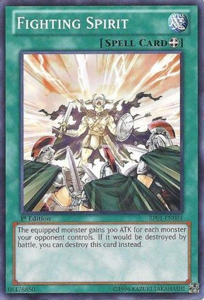 Fighting Spirit (Starfoil) (BP01-EN081) - Battle Pack: Epic Dawn Unlimited - Premium Yugioh Single from Konami - Just $0.25! Shop now at Game Crave Tournament Store