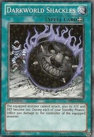 Darkworld Shackles (Starfoil) (BP01-EN083) - Battle Pack: Epic Dawn Unlimited - Premium Yugioh Single from Konami - Just $0.80! Shop now at Game Crave Tournament Store