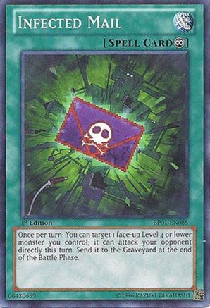 Infected Mail (Starfoil) (BP01-EN085) - Battle Pack: Epic Dawn 1st Edition - Premium Yugioh Single from Konami - Just $0.25! Shop now at Game Crave Tournament Store