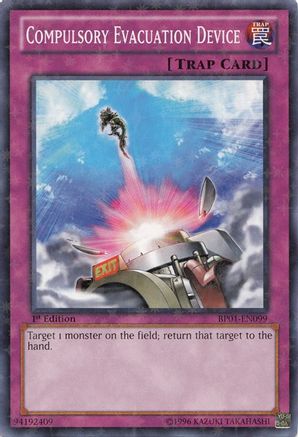 Compulsory Evacuation Device (Starfoil) (BP01-EN099) - Battle Pack: Epic Dawn Unlimited - Premium Yugioh Single from Konami - Just $1.66! Shop now at Game Crave Tournament Store