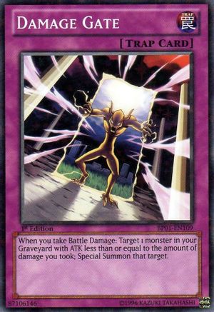Damage Gate (Starfoil) (BP01-EN109) - Battle Pack: Epic Dawn Unlimited - Premium Yugioh Single from Konami - Just $0.25! Shop now at Game Crave Tournament Store