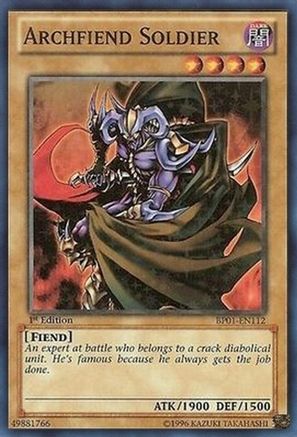 Archfiend Soldier (Starfoil) (BP01-EN112) - Battle Pack: Epic Dawn Unlimited - Premium Yugioh Single from Konami - Just $0.55! Shop now at Game Crave Tournament Store