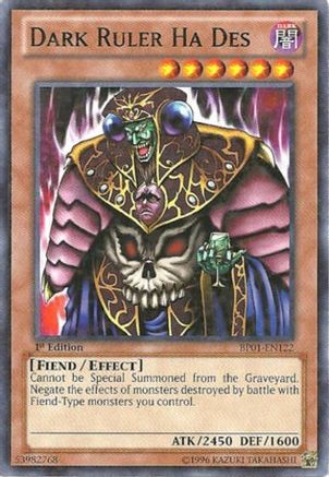 Dark Ruler Ha Des (Starfoil) (BP01-EN122) - Battle Pack: Epic Dawn Unlimited - Premium Yugioh Single from Konami - Just $1.08! Shop now at Game Crave Tournament Store