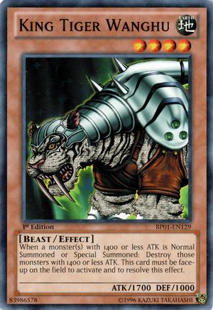 King Tiger Wanghu (Starfoil) (BP01-EN129) - Battle Pack: Epic Dawn 1st Edition - Premium Yugioh Single from Konami - Just $0.40! Shop now at Game Crave Tournament Store