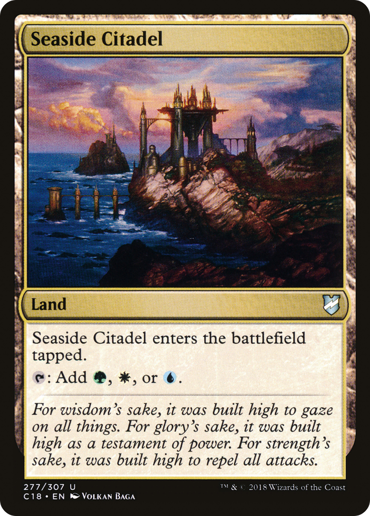 Seaside Citadel (C18-277) - Commander 2018 - Premium MTG Single from Wizards of the Coast - Just $0.18! Shop now at Game Crave Tournament Store