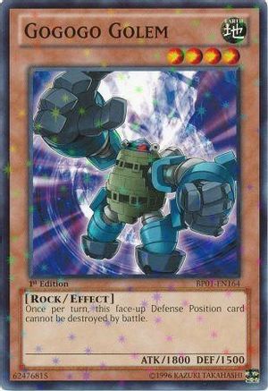 Gogogo Golem (Starfoil) (BP01-EN164) - Battle Pack: Epic Dawn 1st Edition - Premium Yugioh Single from Konami - Just $0.25! Shop now at Game Crave Tournament Store