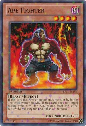 Ape Fighter (Starfoil) (BP01-EN169) - Battle Pack: Epic Dawn Unlimited - Premium Yugioh Single from Konami - Just $0.38! Shop now at Game Crave Tournament Store