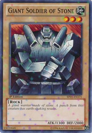 Giant Soldier of Stone (Starfoil) (BP01-EN171) - Battle Pack: Epic Dawn Unlimited - Premium Yugioh Single from Konami - Just $0.33! Shop now at Game Crave Tournament Store