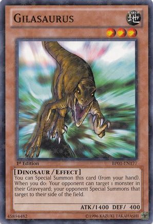 Gilasaurus (Starfoil) (BP01-EN177) - Battle Pack: Epic Dawn 1st Edition - Premium Yugioh Single from Konami - Just $0.62! Shop now at Game Crave Tournament Store