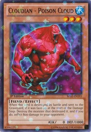 Cloudian - Poison Cloud (Starfoil) (BP01-EN193) - Battle Pack: Epic Dawn Unlimited - Premium Yugioh Single from Konami - Just $0.25! Shop now at Game Crave Tournament Store