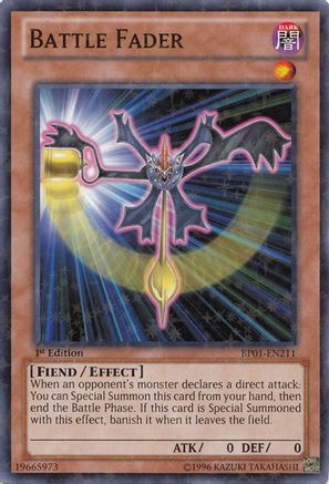 Battle Fader (Starfoil) (BP01-EN211) - Battle Pack: Epic Dawn Unlimited - Premium Yugioh Single from Konami - Just $1! Shop now at Game Crave Tournament Store