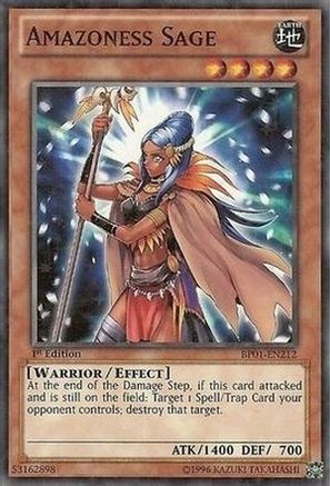 Amazoness Sage (Starfoil) (BP01-EN212) - Battle Pack: Epic Dawn Unlimited - Premium Yugioh Single from Konami - Just $0.90! Shop now at Game Crave Tournament Store