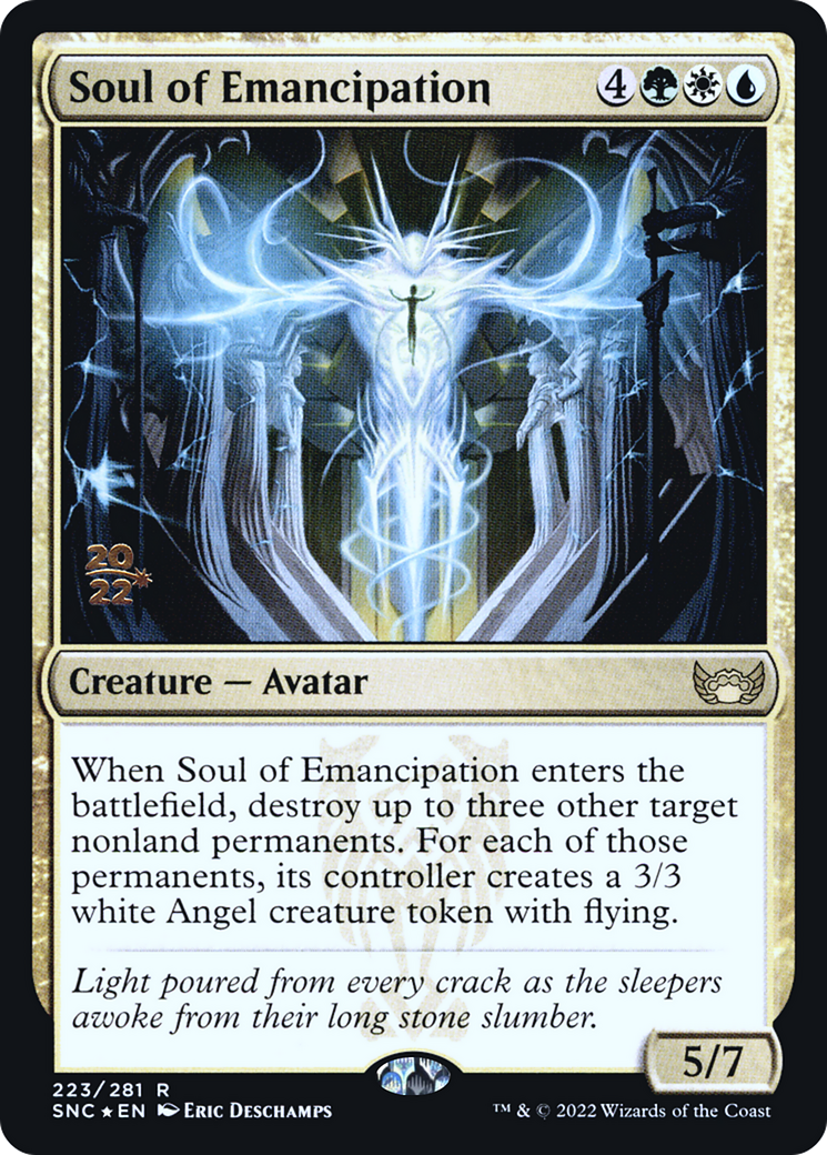 Soul of Emancipation (PSNC-223S) - Streets of New Capenna Promos Foil - Premium MTG Single from Wizards of the Coast - Just $0.12! Shop now at Game Crave Tournament Store