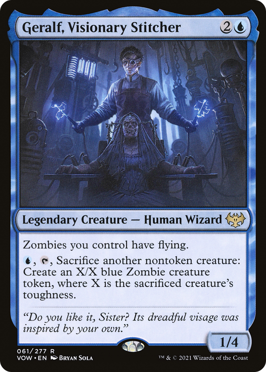 Geralf, Visionary Stitcher (VOW-061) - Innistrad: Crimson Vow - Premium MTG Single from Wizards of the Coast - Just $0.70! Shop now at Game Crave Tournament Store
