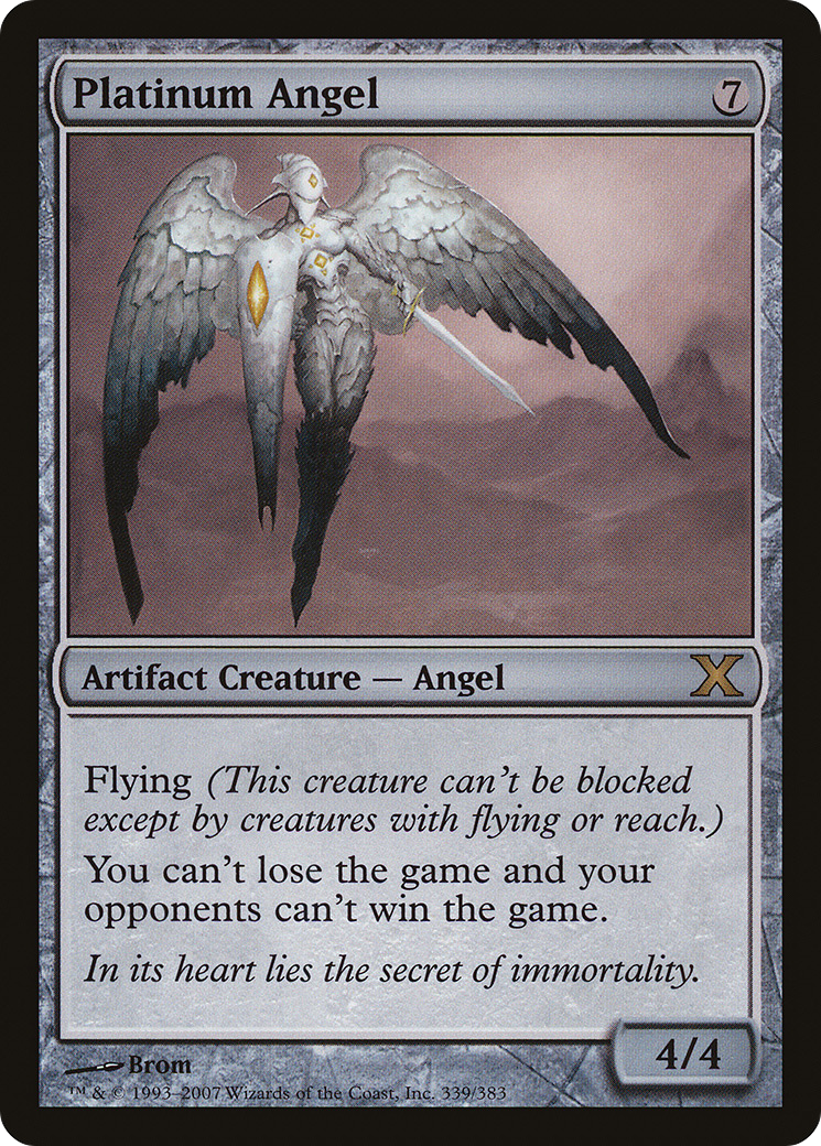 Platinum Angel (10E-339) - Tenth Edition - Premium MTG Single from Wizards of the Coast - Just $1.52! Shop now at Game Crave Tournament Store