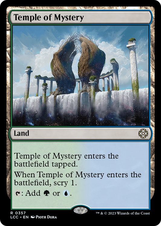 Temple of Mystery (LCC-357) - The Lost Caverns of Ixalan Commander - Premium MTG Single from Wizards of the Coast - Just $0.08! Shop now at Game Crave Tournament Store