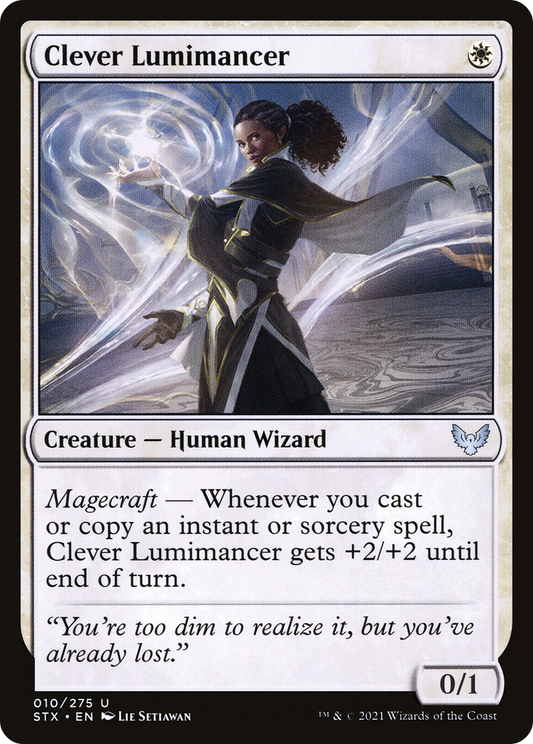 Clever Lumimancer (STX-010) - Strixhaven: School of Mages - Premium MTG Single from Wizards of the Coast - Just $0.08! Shop now at Game Crave Tournament Store