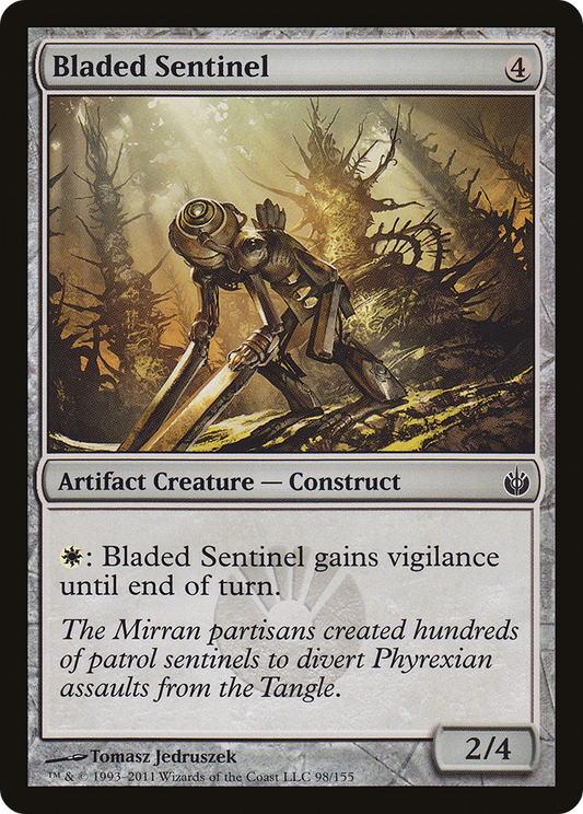 Bladed Sentinel (MBS-098) - Mirrodin Besieged Foil - Premium MTG Single from Wizards of the Coast - Just $0.08! Shop now at Game Crave Tournament Store