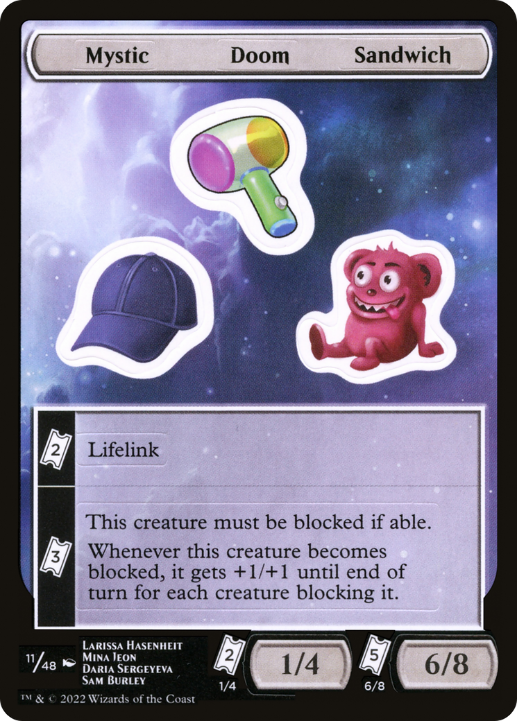 Mystic Doom Sandwich (SUNF-011) - Unfinity Sticker Sheets - Premium MTG Single from Wizards of the Coast - Just $0.08! Shop now at Game Crave Tournament Store