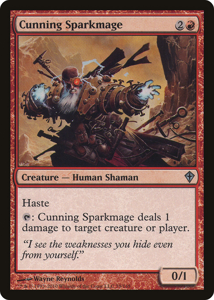 Cunning Sparkmage (WWK-079) - Worldwake Foil - Premium MTG Single from Wizards of the Coast - Just $0.81! Shop now at Game Crave Tournament Store