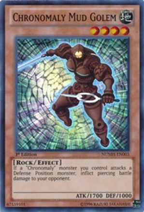 Chronomaly Mud Golem (NUMH-EN003) - Number Hunters Unlimited - Premium Yugioh Single from Konami - Just $0.25! Shop now at Game Crave Tournament Store