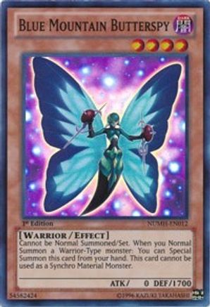 Blue Mountain Butterspy (NUMH-EN012) - Number Hunters Unlimited - Premium Yugioh Single from Konami - Just $0.44! Shop now at Game Crave Tournament Store