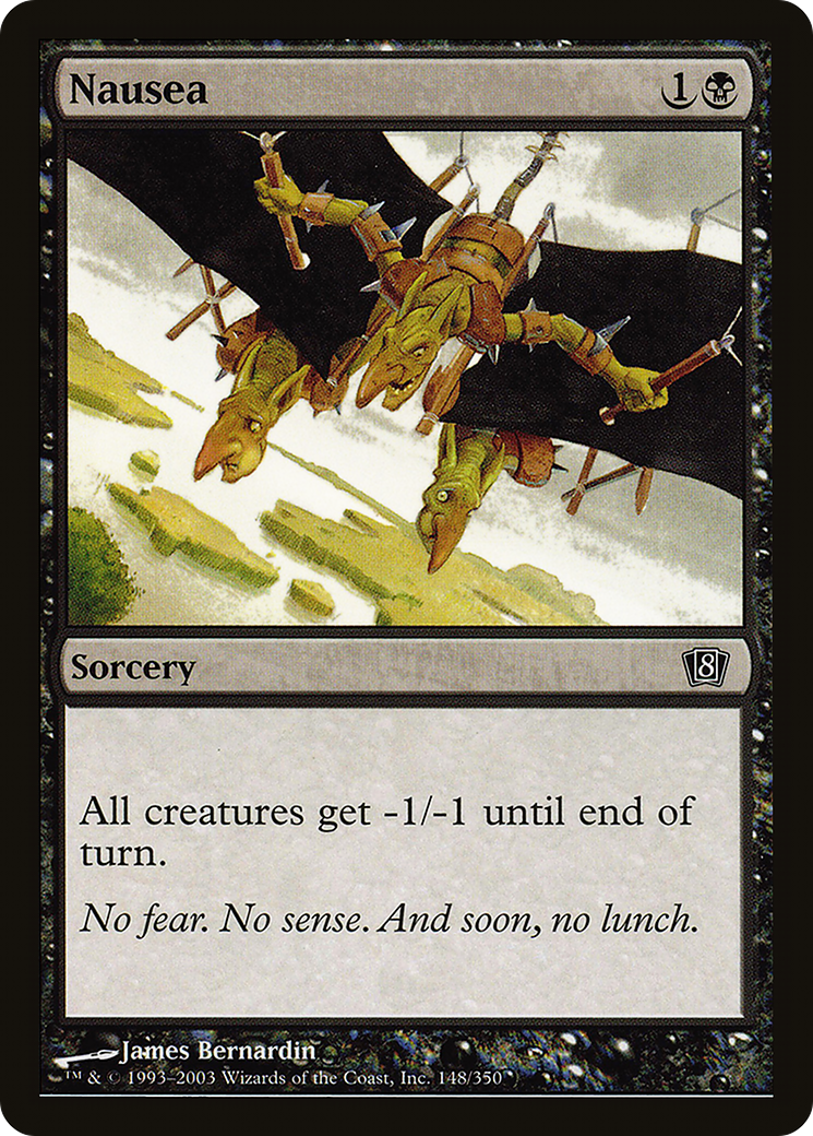 Nausea (8ED-148★) - Eighth Edition Foil - Premium MTG Single from Wizards of the Coast - Just $0.42! Shop now at Game Crave Tournament Store