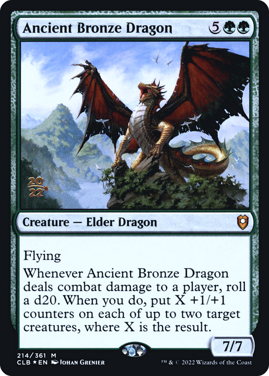 Ancient Bronze Dragon (PCLB-214S) - Battle for Baldur's Gate Promos Foil - Premium MTG Single from Wizards of the Coast - Just $4.48! Shop now at Game Crave Tournament Store