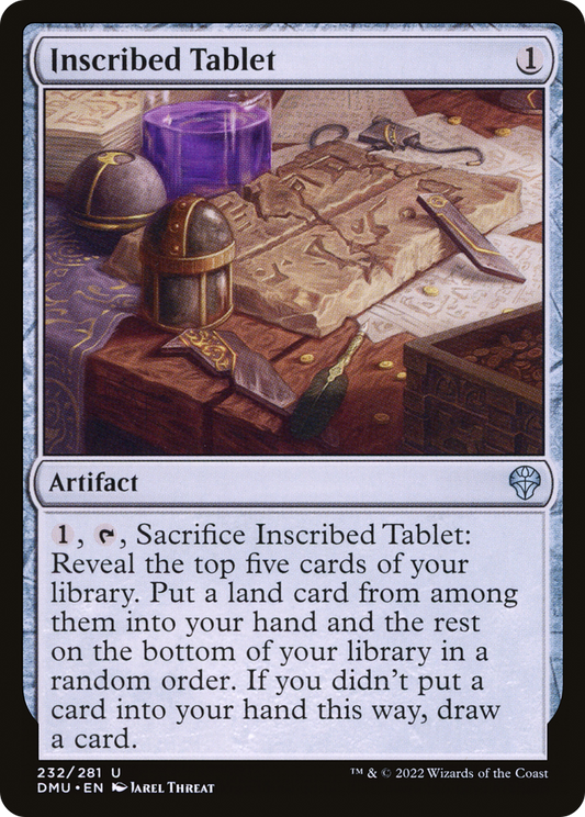 Inscribed Tablet (DMU-232) - Dominaria United - Premium MTG Single from Wizards of the Coast - Just $0.08! Shop now at Game Crave Tournament Store