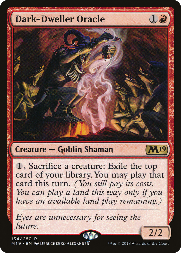 Dark-Dweller Oracle (M19-134) - Core Set 2019 - Premium MTG Single from Wizards of the Coast - Just $0.08! Shop now at Game Crave Tournament Store