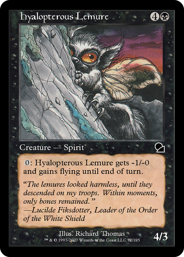 Hyalopterous Lemure (ME1-072) - Masters Edition Foil - Premium MTG Single from Wizards of the Coast - Just $0! Shop now at Game Crave Tournament Store