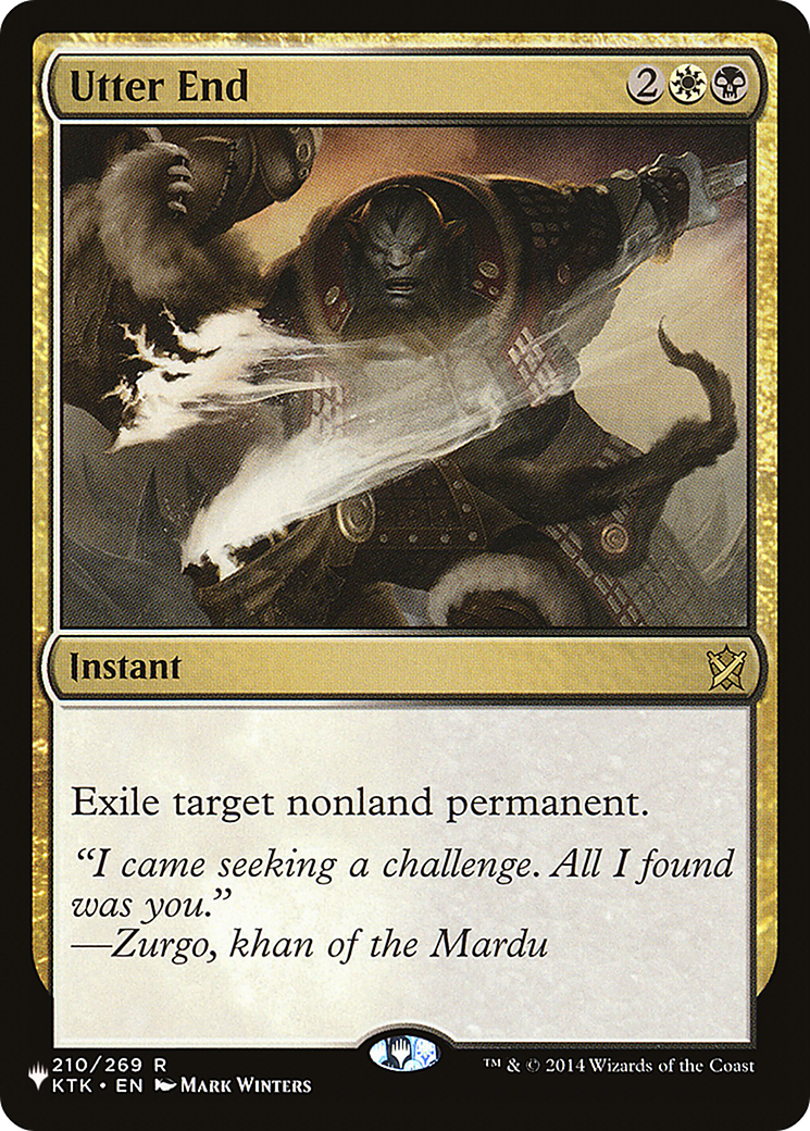 Utter End (PCTB-047) - From Cute to Brute - Premium MTG Single from Wizards of the Coast - Just $0.08! Shop now at Game Crave Tournament Store