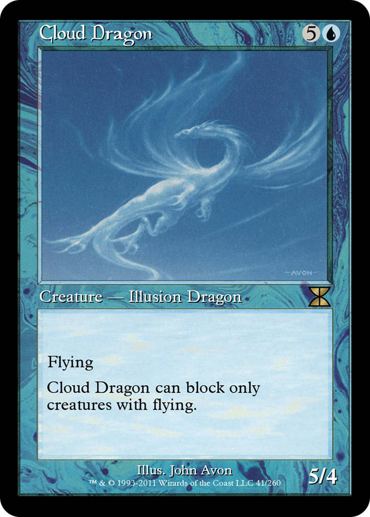 Cloud Dragon (ME4-041) - Masters Edition IV - Premium MTG Single from Wizards of the Coast - Just $0! Shop now at Game Crave Tournament Store