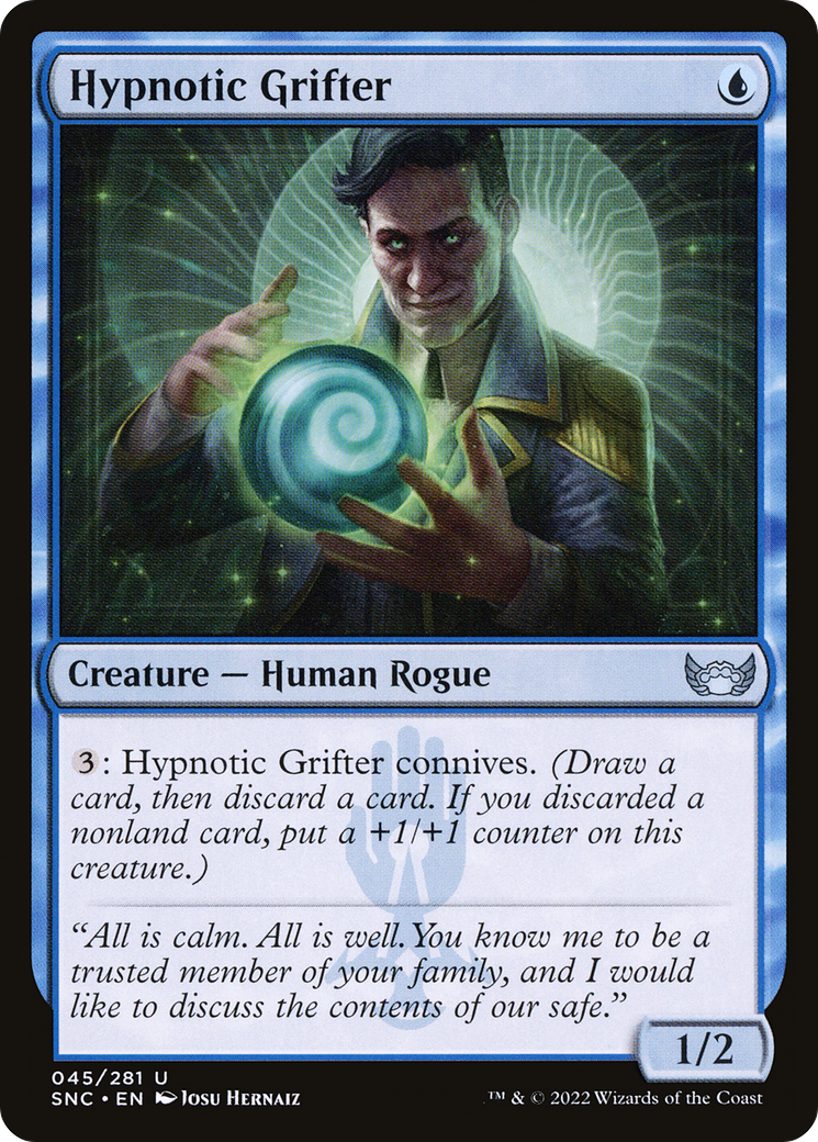 Hypnotic Grifter (SNC-045) - Streets of New Capenna Foil - Premium MTG Single from Wizards of the Coast - Just $0.08! Shop now at Game Crave Tournament Store