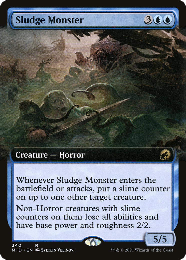 Sludge Monster (MID-340) - Innistrad: Midnight Hunt: (Extended Art) Foil - Premium MTG Single from Wizards of the Coast - Just $0.31! Shop now at Game Crave Tournament Store