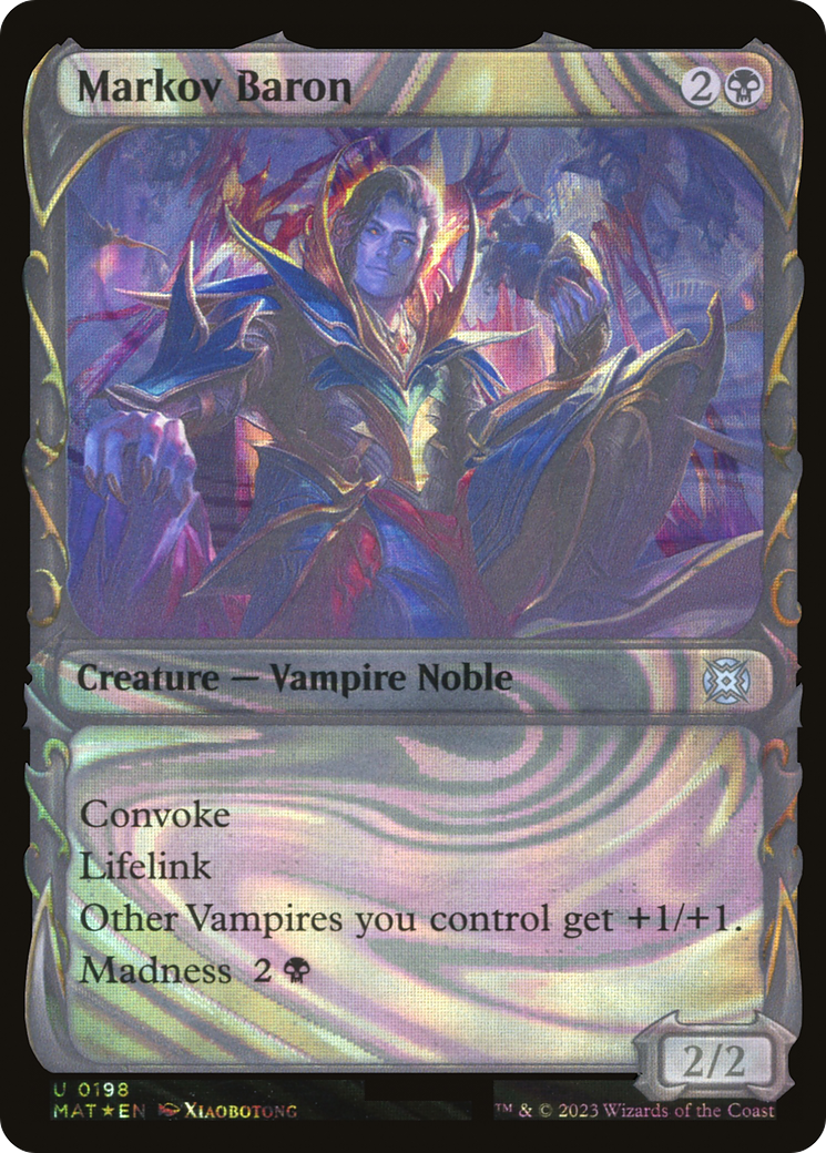 Markov Baron (MAT-198) - March of the Machine: The Aftermath: (Showcase) Foil - Premium MTG Single from Wizards of the Coast - Just $3.46! Shop now at Game Crave Tournament Store