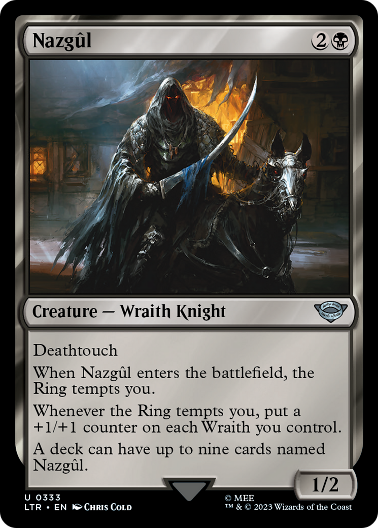 Nazgûl (LTR-333) - The Lord of the Rings: Tales of Middle-earth Foil - Premium MTG Single from Wizards of the Coast - Just $5.03! Shop now at Game Crave Tournament Store