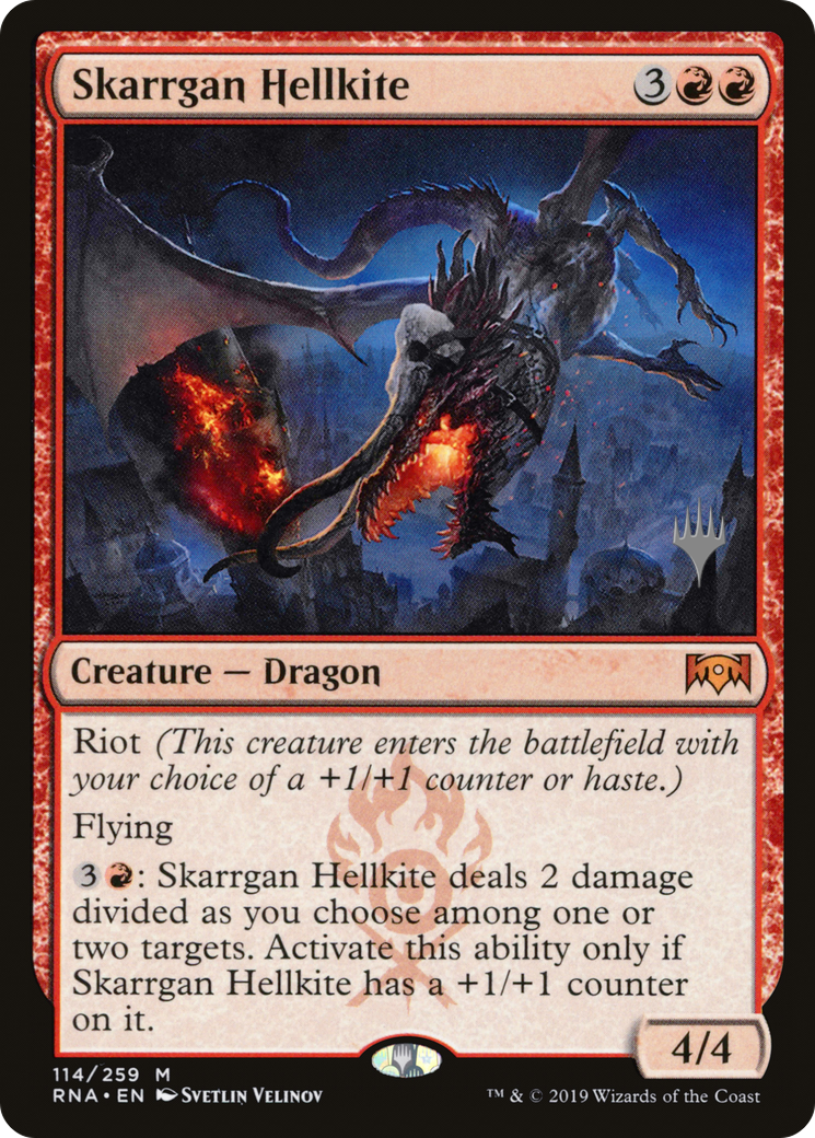 Skarrgan Hellkite (PRNA-114P) - Ravnica Allegiance Promos Foil - Premium MTG Single from Wizards of the Coast - Just $4.52! Shop now at Game Crave Tournament Store