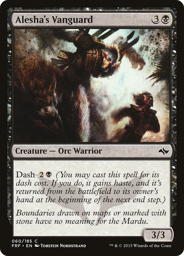 Alesha's Vanguard (FRF-060) - Fate Reforged - Premium MTG Single from Wizards of the Coast - Just $0.25! Shop now at Game Crave Tournament Store