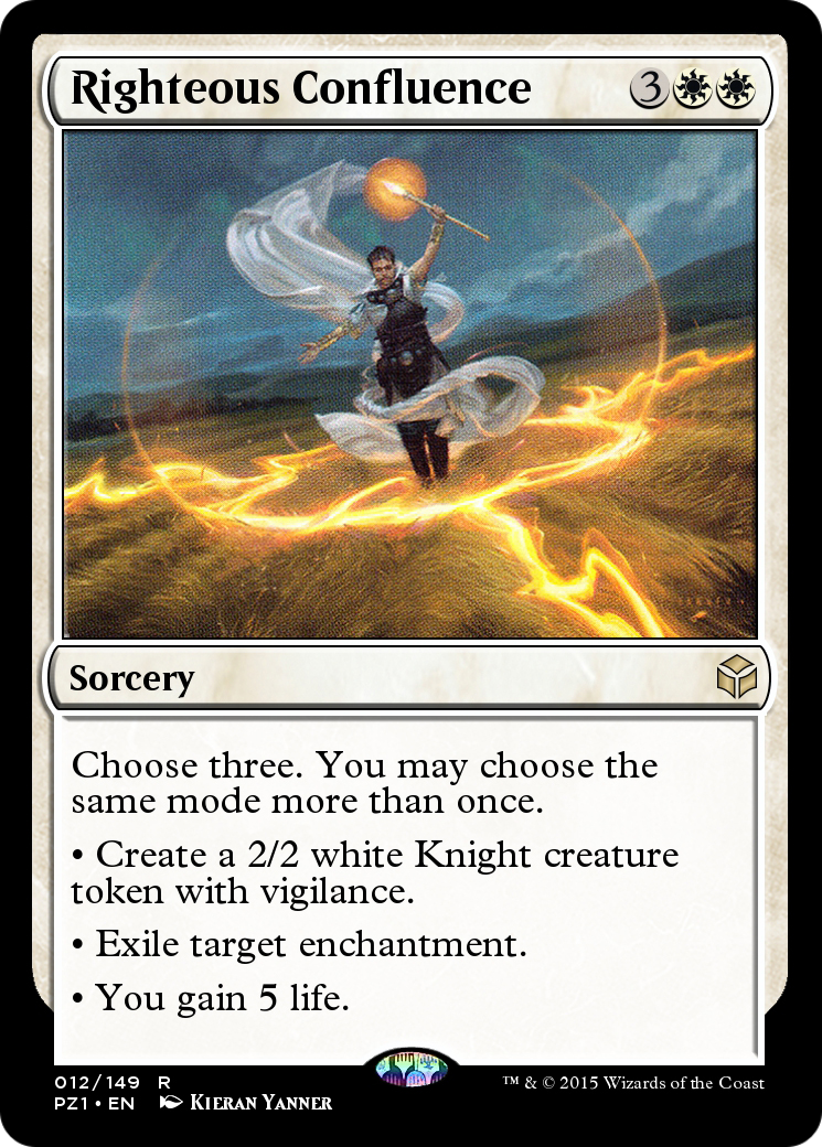 Righteous Confluence (PZ1-012) - Legendary Cube Prize Pack Foil - Premium MTG Single from Wizards of the Coast - Just $0! Shop now at Game Crave Tournament Store