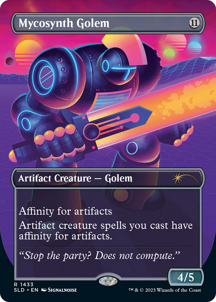 Mycosynth Golem (SLD-1433) - Secret Lair Drop (Borderless) - Premium MTG Single from Wizards of the Coast - Just $23.98! Shop now at Game Crave Tournament Store
