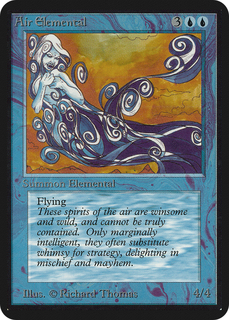 Air Elemental (LEA-046) - Limited Edition Alpha - Premium MTG Single from Wizards of the Coast - Just $30.96! Shop now at Game Crave Tournament Store